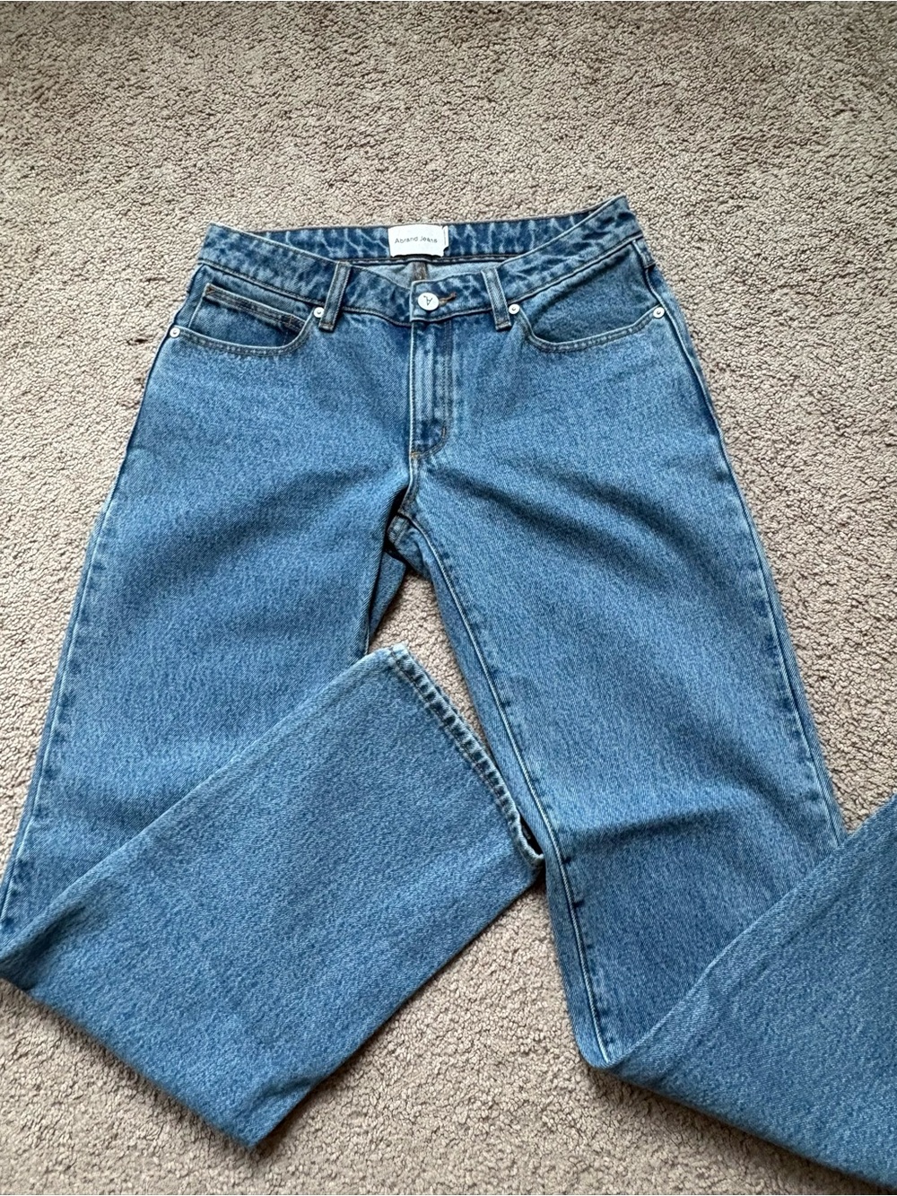 Abrand Low Rise Straight Jean